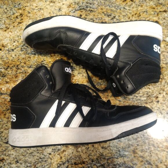Adidas Shoes Men Originals Hoops 2.0 MID Black White Basketball BB7207 Size 8 - Picture 7 of 12